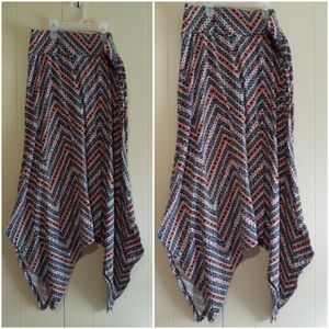 Joe B maxi flowy skirt blue coral size xlarge